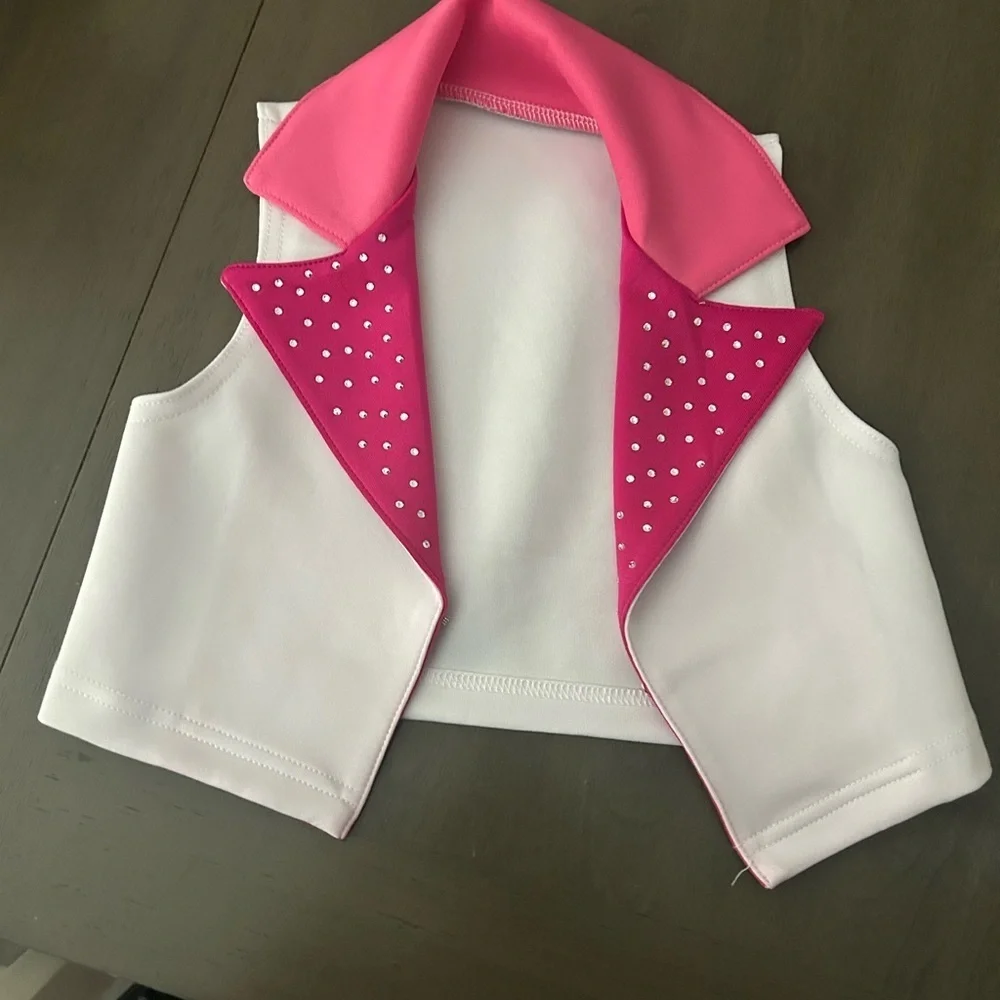 Weissman White Dancewear vest